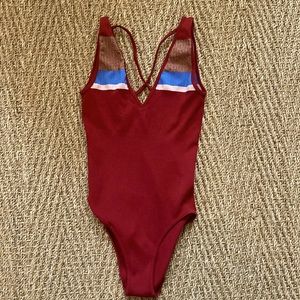 Xhilaration bodysuit with cross back straps